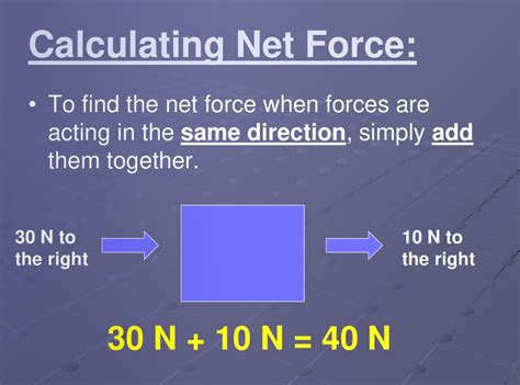 net force formula